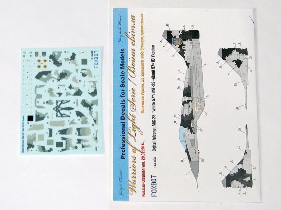 1/144 Digital Falcons: Mikoyan MiG-29 Ukranian Air Forces