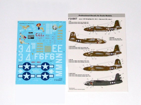 1/48 Douglas A-20 Boston Pin-Up Nose Art Part Part 1