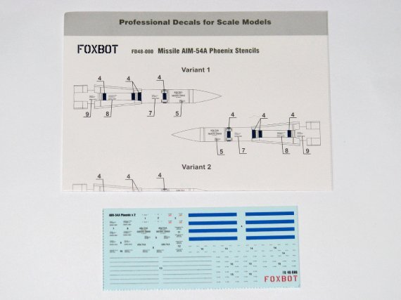 1/48 Missile AIM-54A Phoenix Stencils