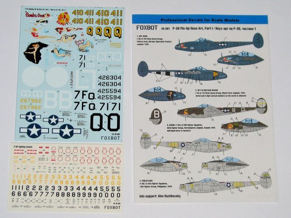 1/48 Lockheed P-38 Lightning Pin-Up Nose Art, Part 1