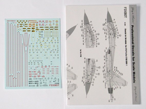 1/48 Stencils for Ukrainian Su-27 and Su-27UB