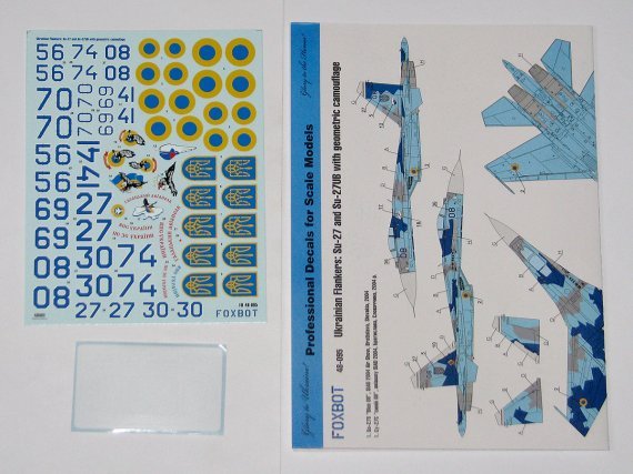1/48 Ukrainian Sukhoi Su-27 and Su-27UB with geometric camouflag