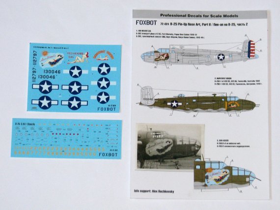 1/72 B-25C/D Mitchell Pin-Up Nose Art & Stencils part 2