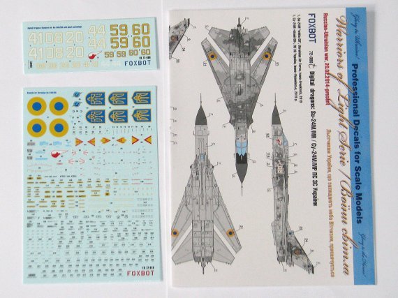 1/72 Digital Sukhoi Su-24M/MR, Ukrainian Air Force and Stencils
