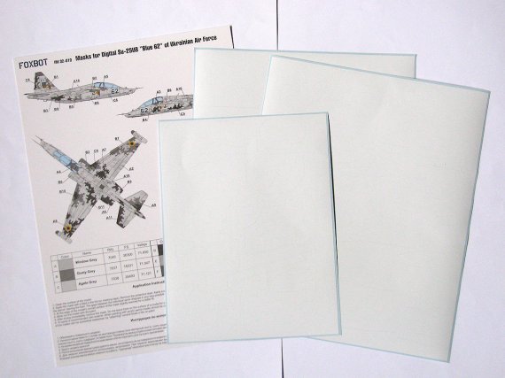 1/32 Digital Masks for Sukhoi Su-25UB Blue 62