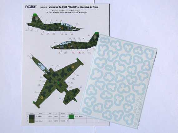1/72 Masks for Sukhoi Su-25UB Blue 60