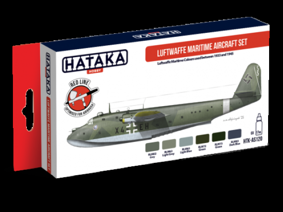 Hataka Hobby Set Peintures Luftwaffe Maritime 1/48 WWII