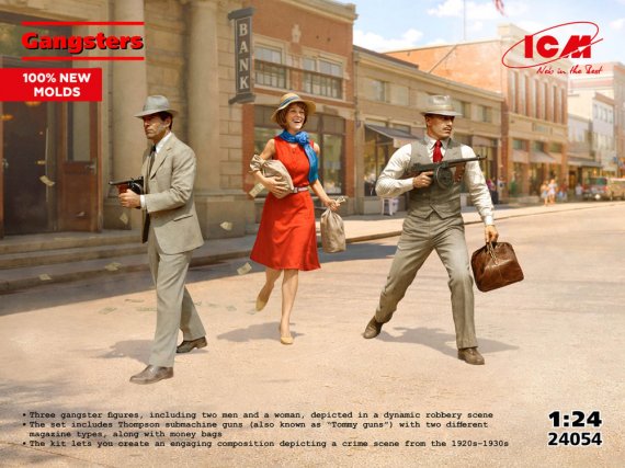 ICM Gangsters Set 3 Figurines 1/24