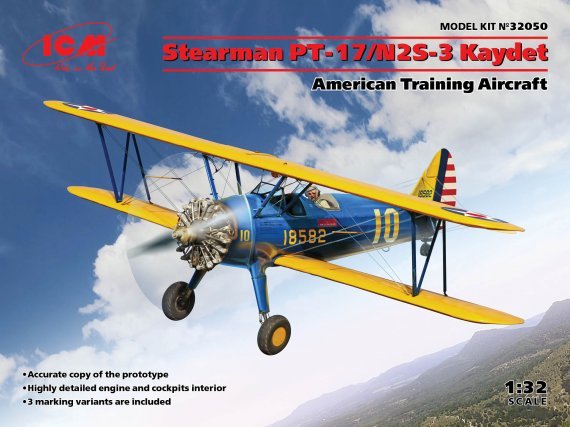 1/32 Stearman PT-17/N2S-3 Kaydet American Trainer