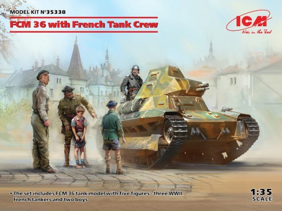 1/35 Fcm 36 with French Tank Crew