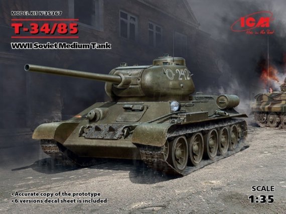 1/35 T-34-85 Soviet Medium Tank WWII