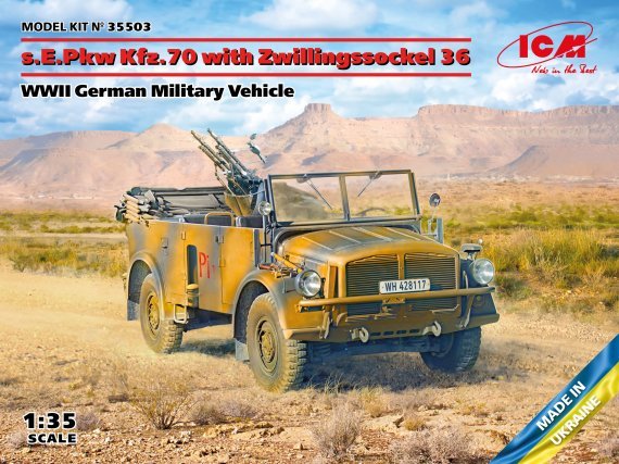 1/35 s.E.Pkw Kfz.70 with Zwillingsockel 36
