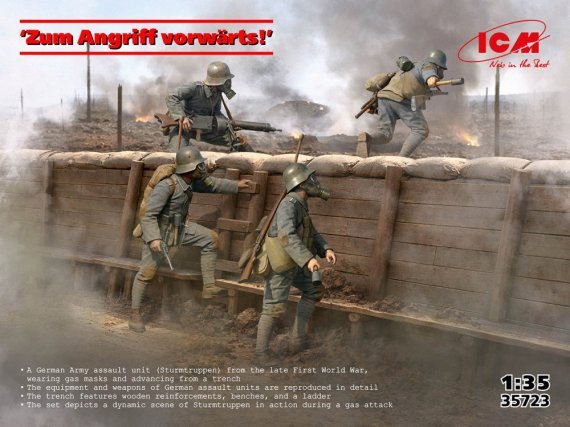 ICM 1/35 Los los los attacke! 4 Figures
