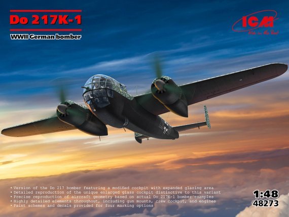 1/48 Do 217K-1 German bomber WWII