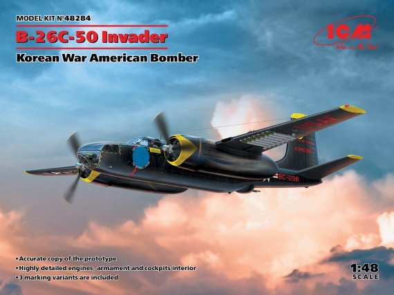 1/48 Douglas B-26 -50 Invader, Korean War American Bomber