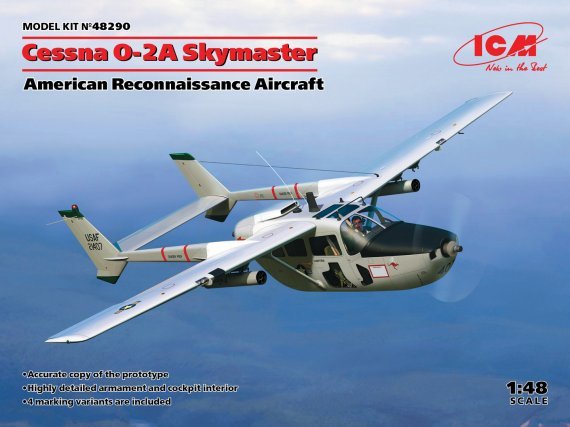 1/48 Cessna O-2A Skymaster, American Reconnaissance Aircraft