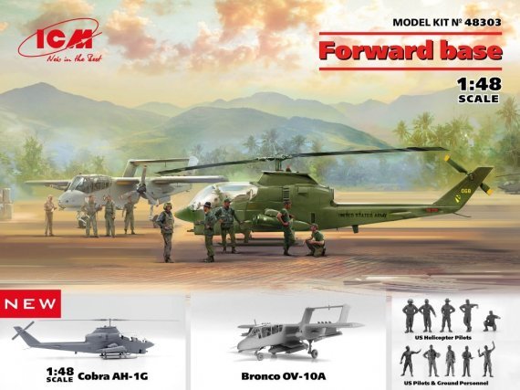 1/48 Forward Base AH-1G, OV-10A & 10 figures