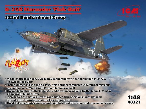 1/48 B-26B Flak Bait, 322nd Bombardment Group