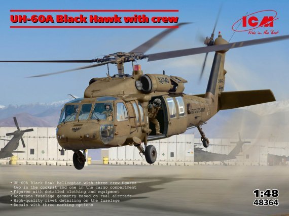 ICM UH-60A Black Hawk avec �quipage 1/48