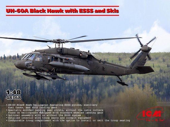 ICM 1/48 UH-60A Black Hawk ESSS e Sci