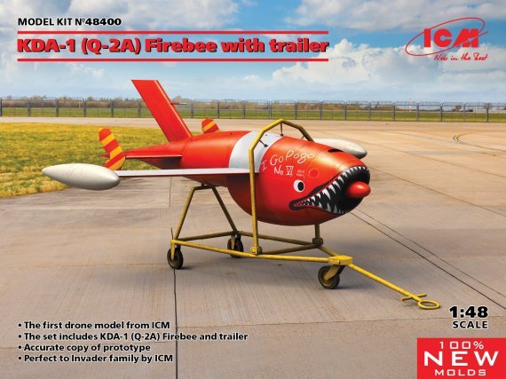 1/48 KDA-1 Firebee with trailer