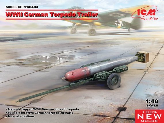 1/48 WWII German Torpedo Trailer