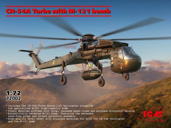 ICM 1/72 Sikorsky CH-54A Tarhe mit M-121 Bombe