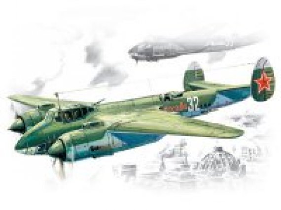 ICM 1/72 Tupolev Tu-2 WWII Soviet Bomber Kit