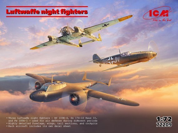 ICM Luftwaffe Night Fighters 3 kit 1/72