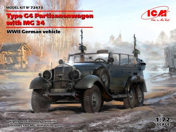 1/72 Type G4 Partisanenwagen with MG 34
