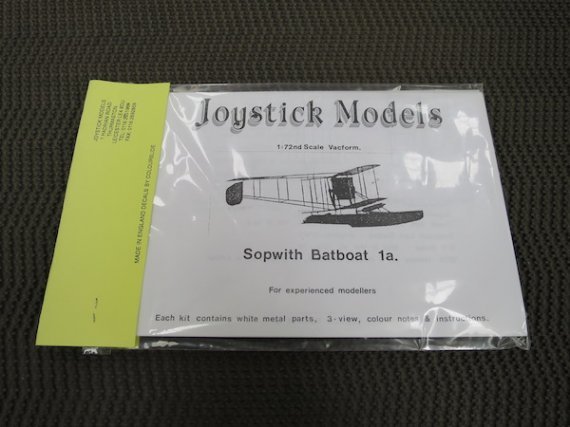 1/72 Sopwith Batboat 1a floatplane