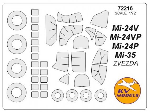 1/72 Mil Mi-24V / Mi-35 paint masks