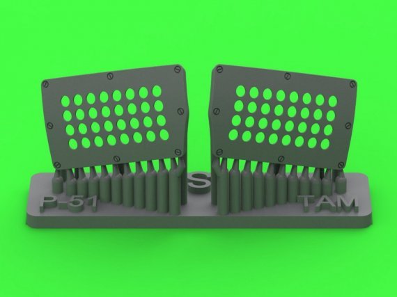 1/32 P-51 Mustang carbur.air filter cover std.type