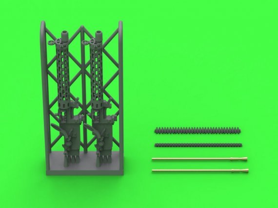 1/48 Spandau LMG 08/15 with LONG charg.handle 2x