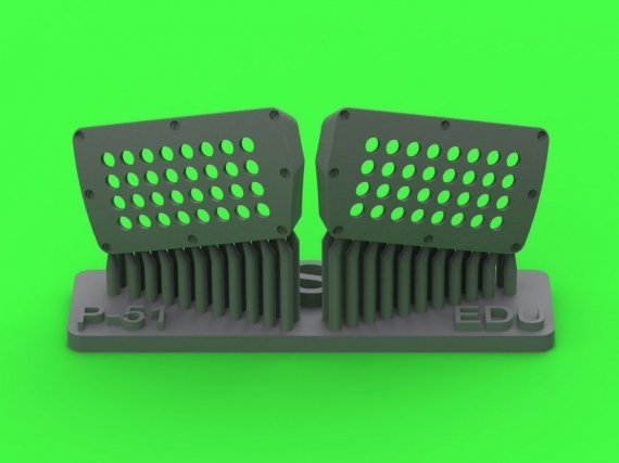 1/48 P-51 Mustang carbur.air filter cover std.type