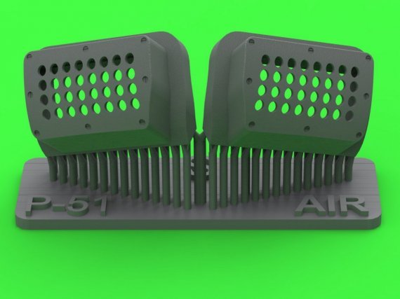 Master 1/48 P-51 Mustang Carb. Air Filter Cover Standard