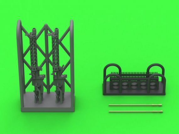 1/72 Spandau LMG 08/15 with SHORT charg.handle 2x