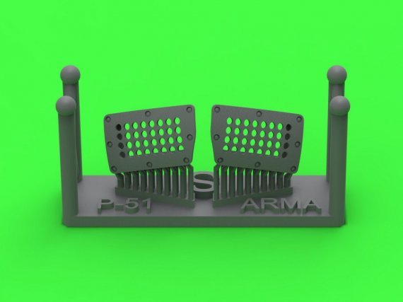 1/72 P-51 Mustang carb.air filter cover std.ARMA