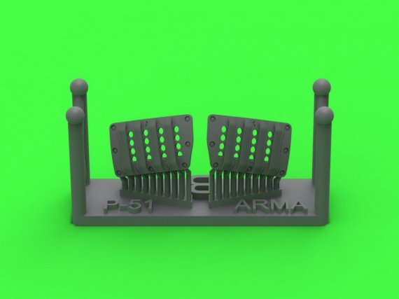 1/72 P-51 Mustang carb.air fil.cover RAF 2 ARMA