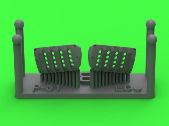 1/72 P-51 Mustang carbur.air fil.cover RAF 2 for Eduard