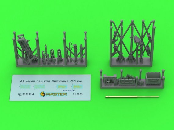 1/35 Browning M2HB 12,7mm MG on M3 tripod WWII