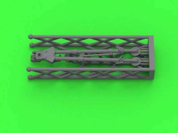 1/35 Folded M3 tripod for Browning M2HB .50 cal MG