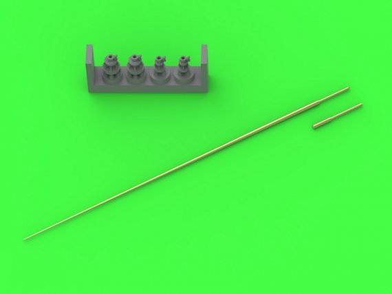 1/72 German WWII 2m rod antenna