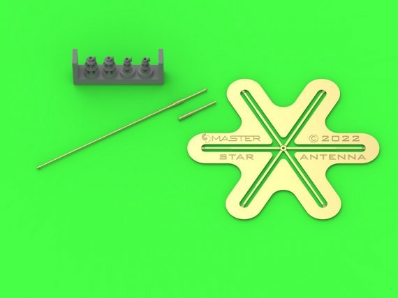 1/72 German WWII 1,8m star antenna