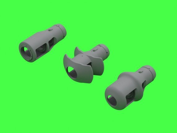 1/72 Muzzle brakes for 10,5cm leFH 18M, StuH 42