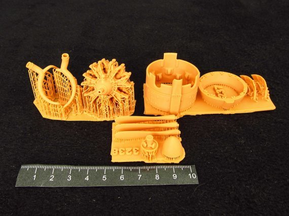 1/32 Fiat CR.42 Falco Cowling and engine for Icm