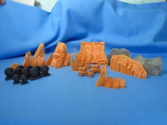 1/48 B-1B Lancer Landing gears with wheels bay for Revell