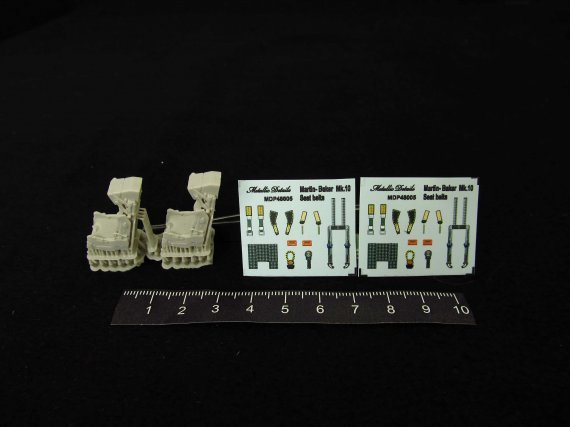 1/48 Ejection seat F16F Dassault Rafale x 2 with seatbelts