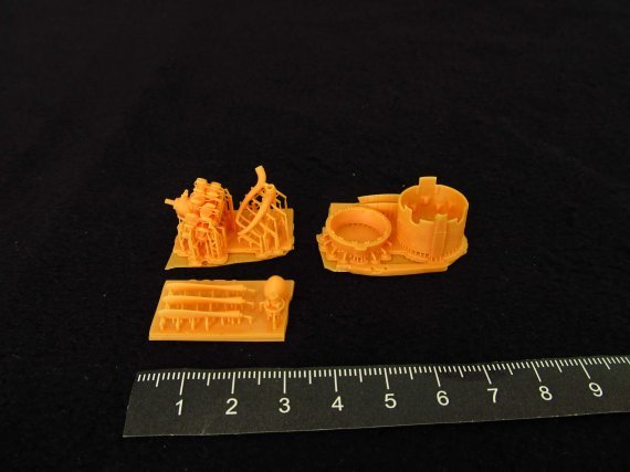 1/72 Fiat CR.42 Falco cowling and engine for Italeri