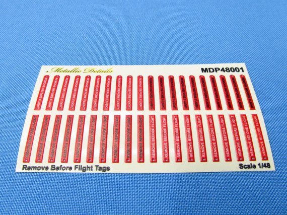 1/48 Remove before flight tags